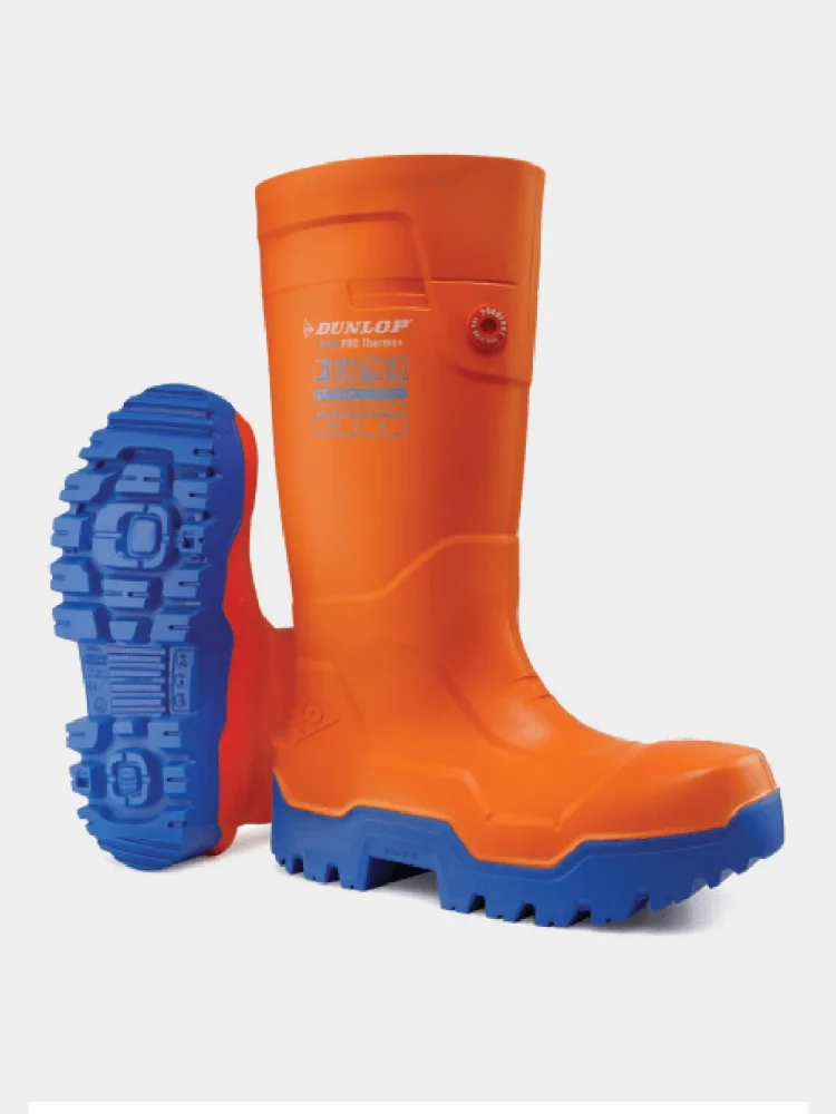 Profesionálne pracovné gumáky DUNLOP Purofort FieldPRO Thermo+ S5, do -50°C, oranžové