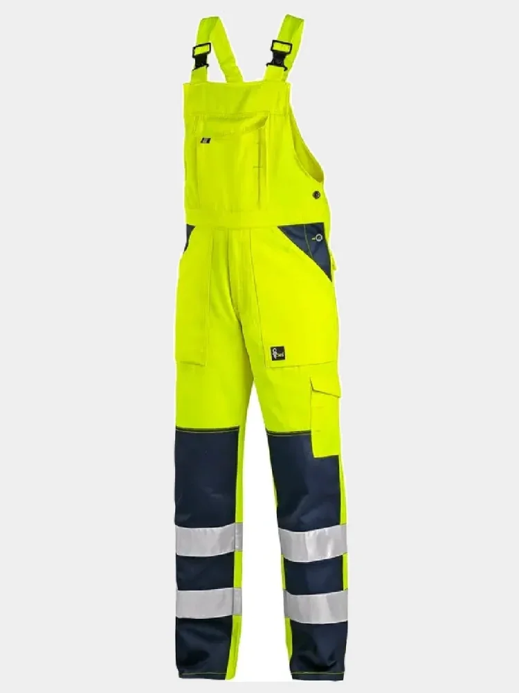 CXS Norwich Reflective Overalls with Braces, Yellow
