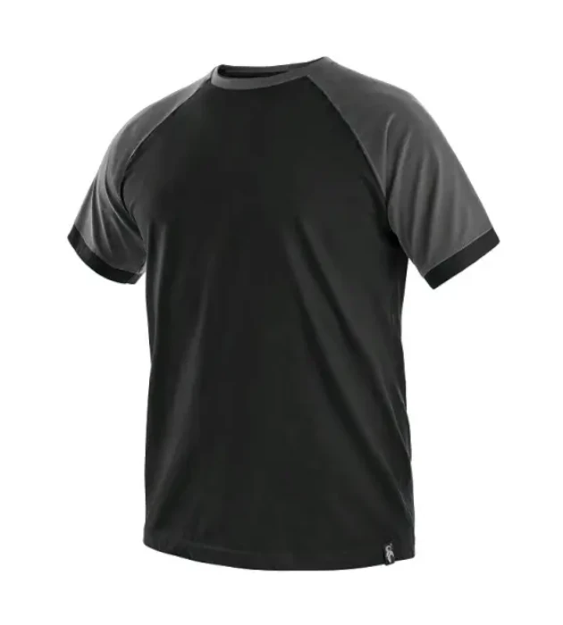 Tričko CXS OLIVER, krátky rukáv, čierno-šedé