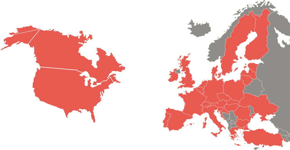 Represent workwear delivery map