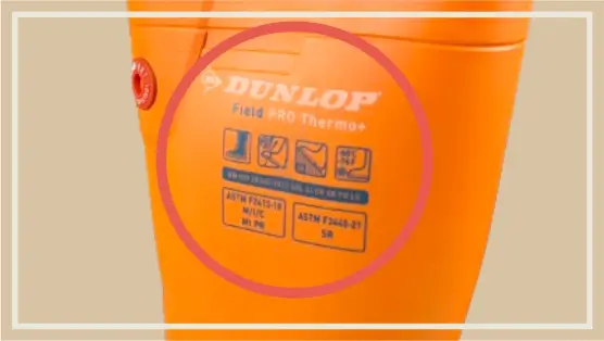 Oranžové gumáky Dunlop Fieldpro Thermo plus, s5, bezpečnosť