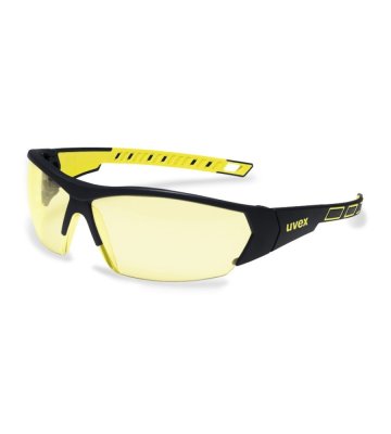 Safety glasses uvex i-works, black-yellow