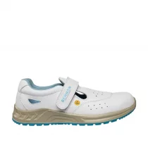 Zdravotnícke sandále Bennon WHITE  O1 ESD, biele
