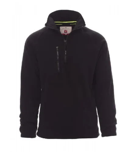 Men's sweatshirt with half zip Payper Dolomiti+, black