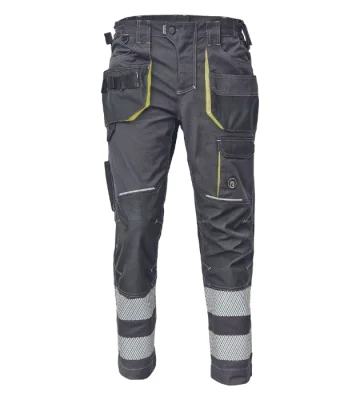 Work trousers Cerva SHELDON, anthracite, reflective stripes