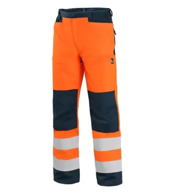 Reflective work trousers with mesh CXS Halifax, orange