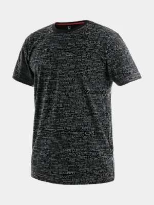 T-shirt CXS DARREN, short sleeve, black