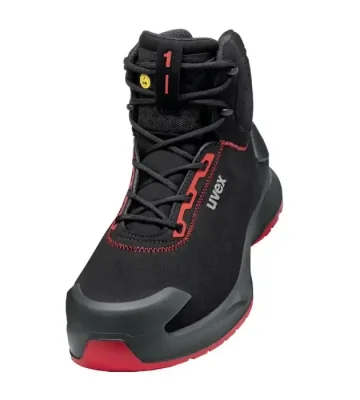 Safety ankle shoes Uvex 1 X-Craft, S3 SRC, black-red