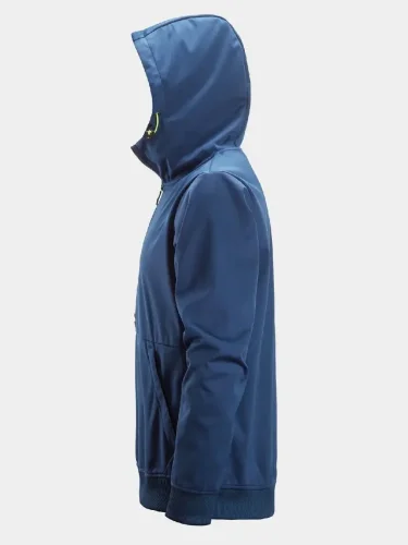 Windblocker stretch half-zip hoodie Snickers FlexiWork 8400, blue