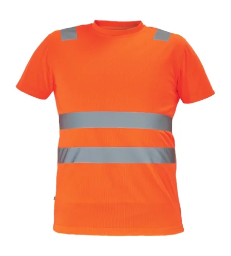 Reflective T-shirt with short sleeves Cerva TERUEL, orange