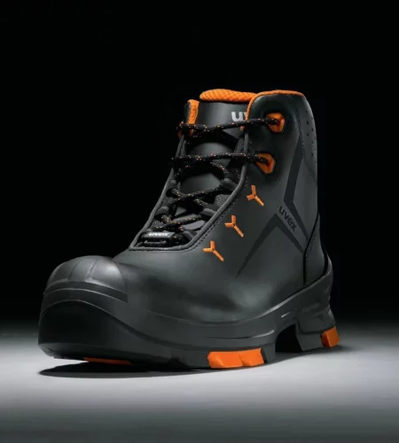 Pracovná členková obuv Uvex 2, S3 SRC, čierno-oranžová