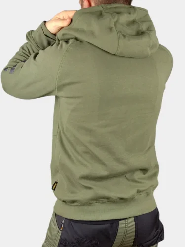 Logo Full-Zip Hoodie Snickers 2895, khaki green