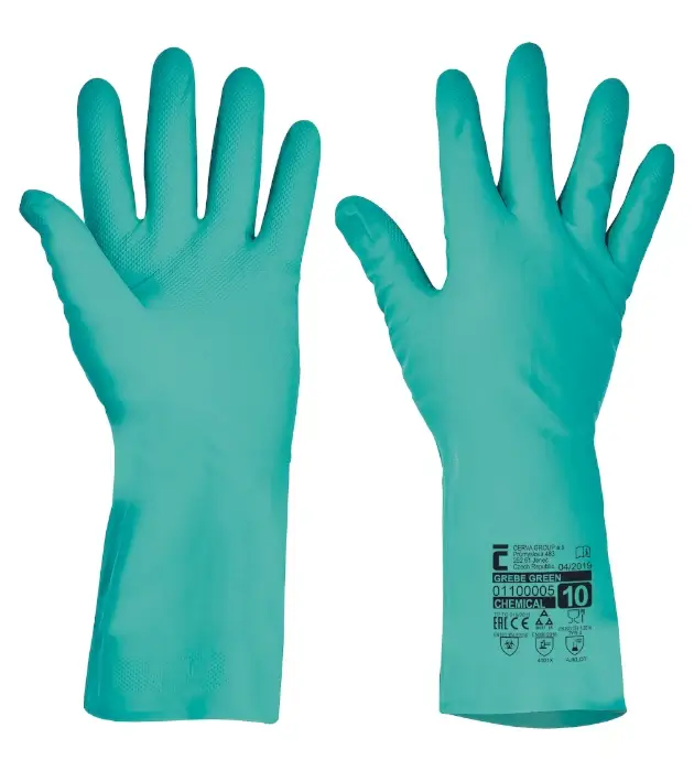 Chemical gloves Cerva GREBE, nitrile