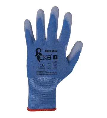 Knitted work gloves CXS BRITA DOTS, polyester, with targets