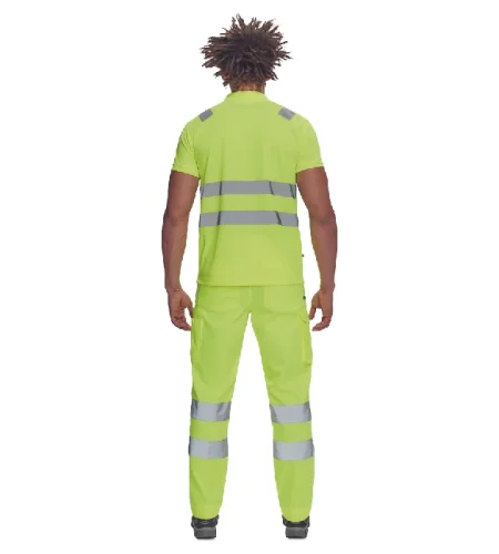 Reflective work trousers Cerva VIGO , yellow