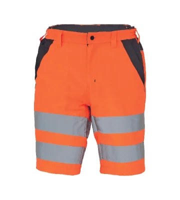 Hi-Vis work shorts Cerva MAX VIVO, orange