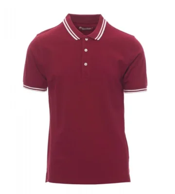 Men's polo shirt Payper Skipper, short sleeve, bordó