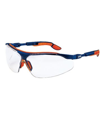 Safety glasses uvex i-vo, clear, blue-orange