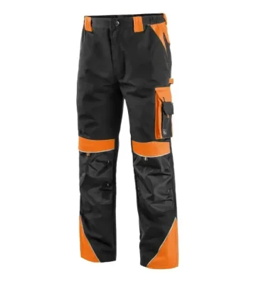 Work trousers CXS Sirius Brighton, black-orange