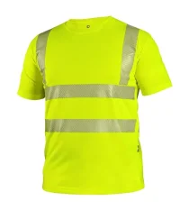 Reflexné tričko s krátkym rukávom CXS BANGOR, žlté