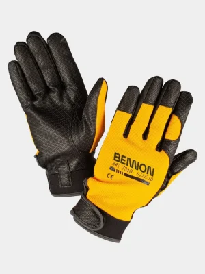 Arbeitshandschuhe Bennon Kalytos Velcro, gelb-schwarz
