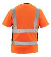 Reflexné tričko CXS Exeter, krátky rukáv, oranžové