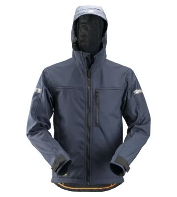 Softshell Jacket with Hood Snickers AllroundWork 1229, navy