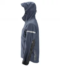 Softshellová pracovná bunda s kapucňou Snickers AllroundWork 1229, navy