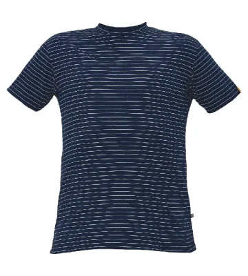 ESD work t-shirt Cerva NOYO, short sleeve, navy