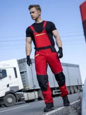 Ardon 4Xstretch®, montérky na traky, červené