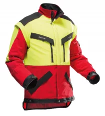 Pilčícka bunda s odnímateľnými rukávmi Pfanner KlimaAIR® Forest, červená