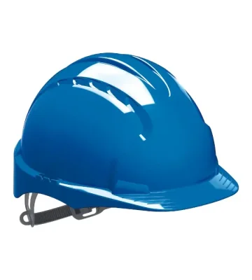 Work helmet JSP EVO 2, sliding strap, non-ventilated, blue