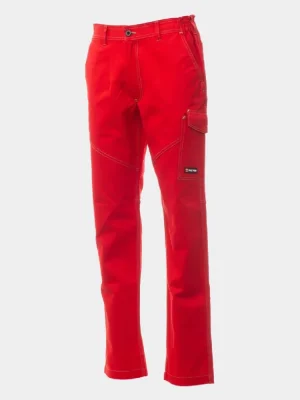 Cotton trousers Payper Worker, red