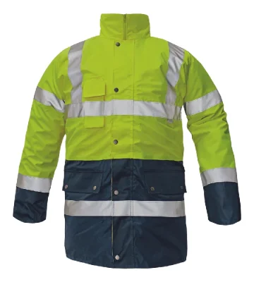 Waterproof winter hi-vis jacket Cerva  BI ROAD 4v1, yellow