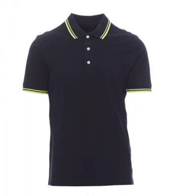 Men's polo shirt Payper Skipper, short sleeve, navy-yellow