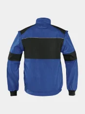 Work jacket 2v1 CXS Luxy Eda, 100% cotton, blue-black
