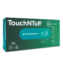 Jednorazové rukavice Ansell TouchNTuff 92-500, nitril, pudr., 100ks/bal