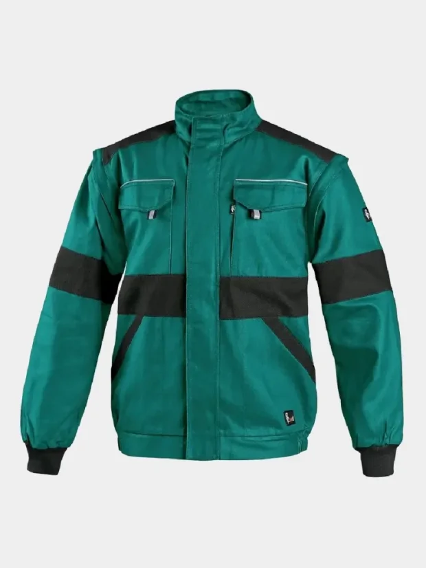 Arbeitsbluse 2v1 CXS Luxy Eda, 100% Baumwolle, grün