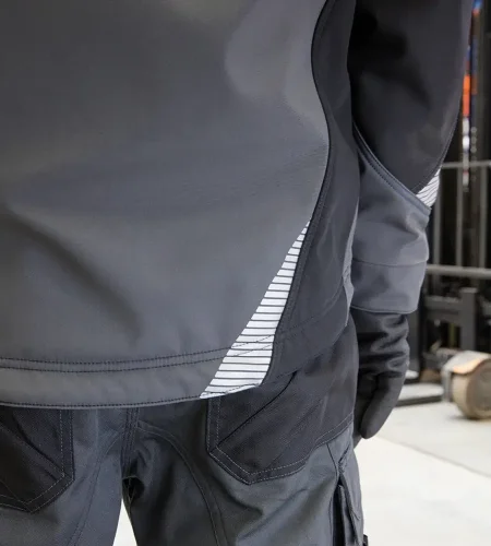 Softshellová pracovná bunda Dassy Gravity, čierno-antracitová