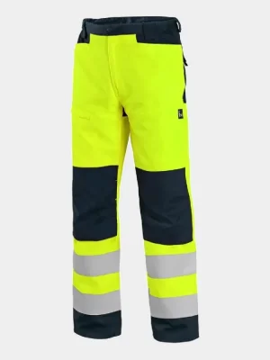 Reflective work trousers with mesh CXS Halifax, yellow