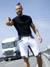 Ardon 4Xstretch®, pracovné kraťasy, biele