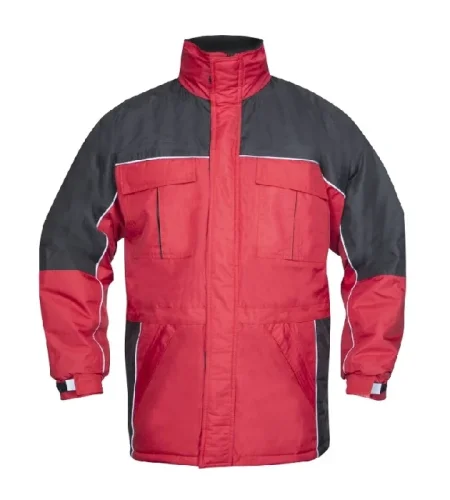 Winter work jacket Ardon River, red