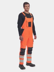 Reflective Bib & Braces Cerva Max Vivo, orange
