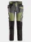 Softshellové strečové montérky Snickers FlexiWork 6940, khaki
