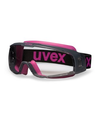 Safety glasses Uvex U-sonic, clear, grey-pink