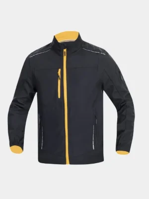 Softshell work jacket Ardon Vision, black-orange