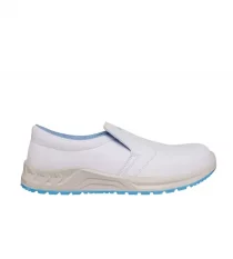 Zdravotná obuv Bennon MOCCASIN S2, biele, oceľ. špička
