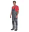 Bib work trousers Cerva Max Neo, 100% cotton, anthracite