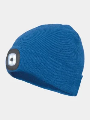 Winter beanie with light Cerva DEEL LED, royal