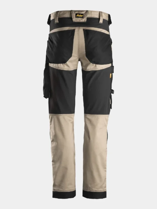 Strečové montérky Snickers AllroundWork Stretch 6341, béžové